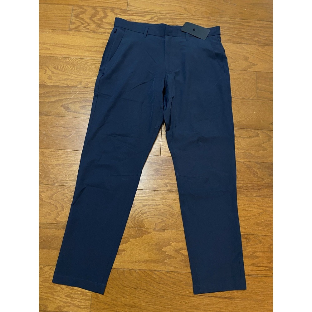 New Fabletics The Only Pants Mens 32x32 Blue Performanc Golf Stretch Chino $95